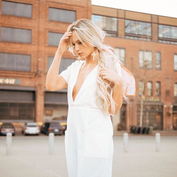 Sabo Skirt Pants - White Jumpsuit
